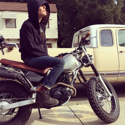 Katherine Moennig motorbike