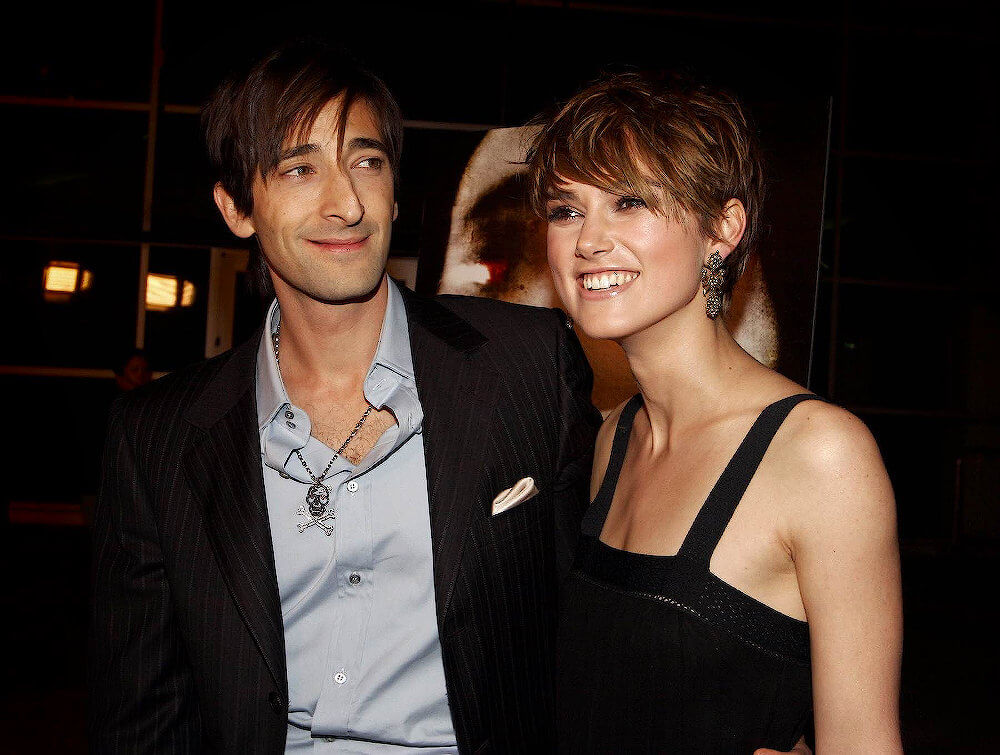 Keira Knightley and ex boyfriend and The Jacket Co-star Adrien Brody