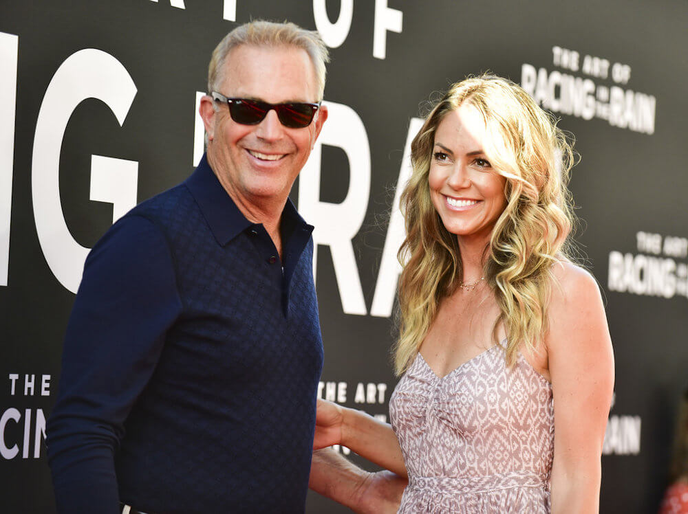 Kevin Costner and his current wife Christine Baumgartner