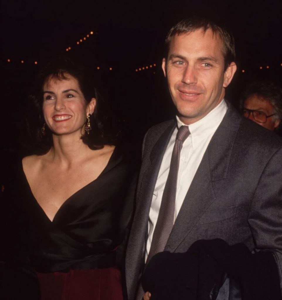 Kevin Costner with his first wife Cindy Silva