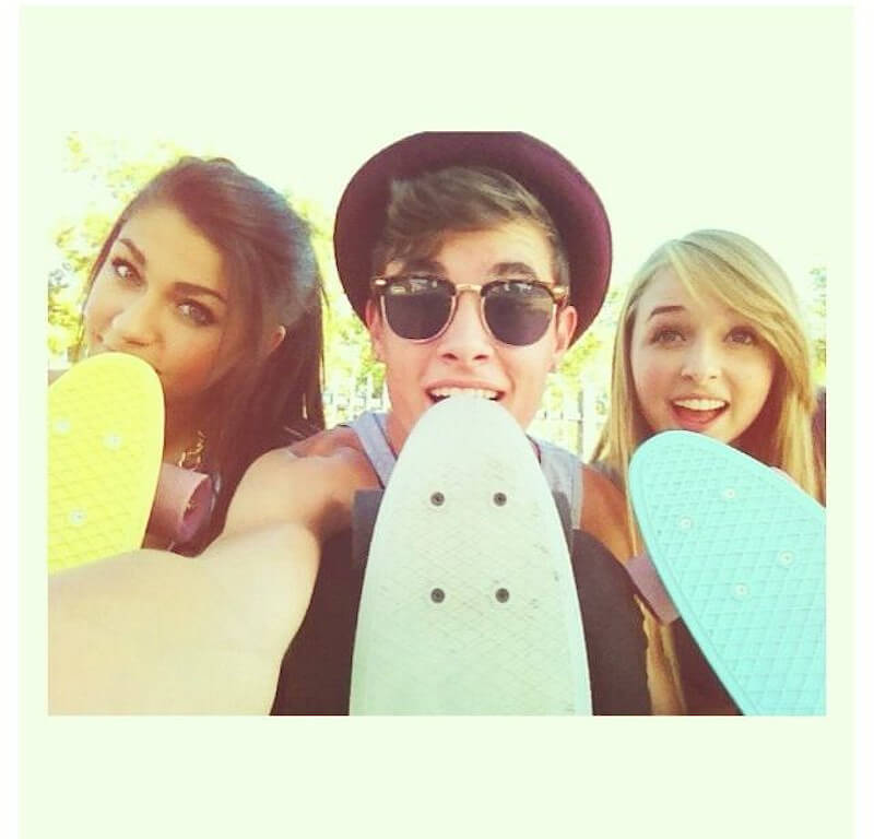 Kian Lawley, Andrea Russett and Jenn McAllister