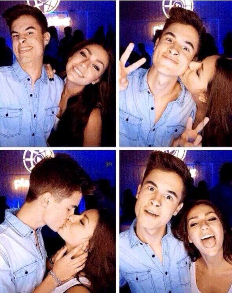 Kian Lawley and Andrea Russett