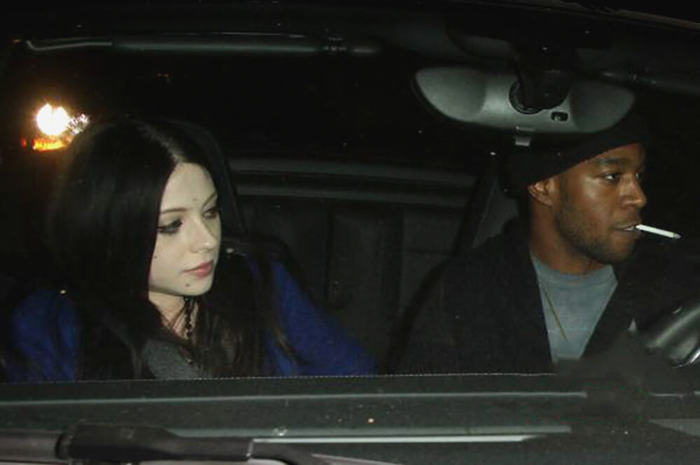 Kid Cudi and Michelle Trachtenberg spotted in a car