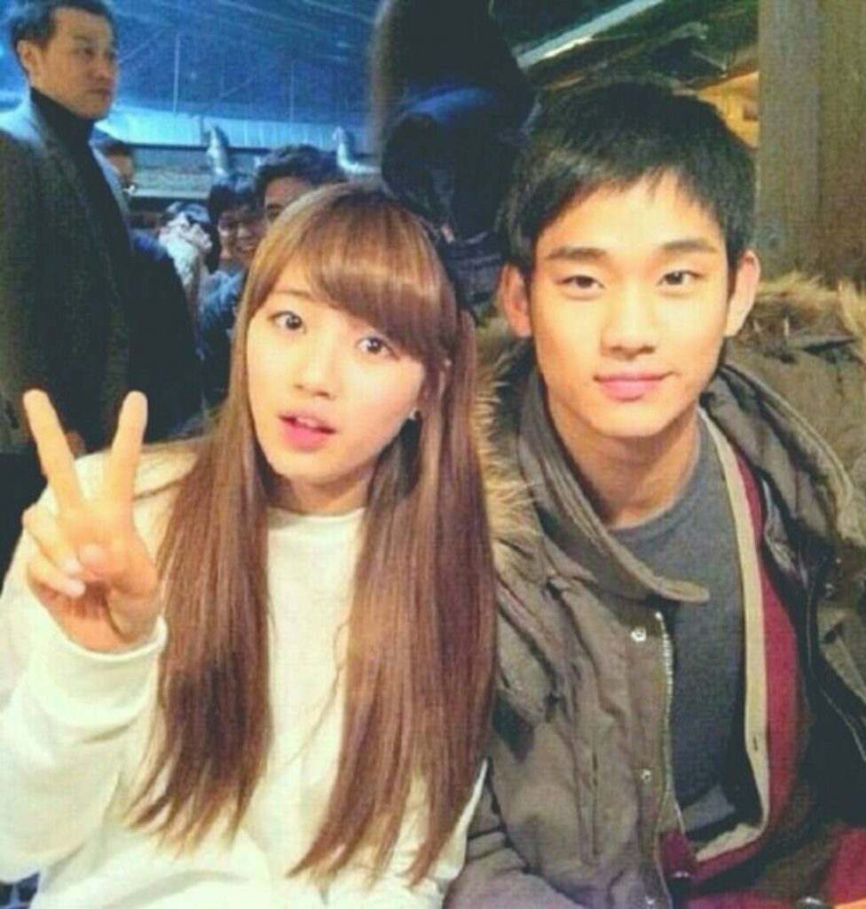 Kim Soo-Hyun with ex girlfriend Bae Suzy