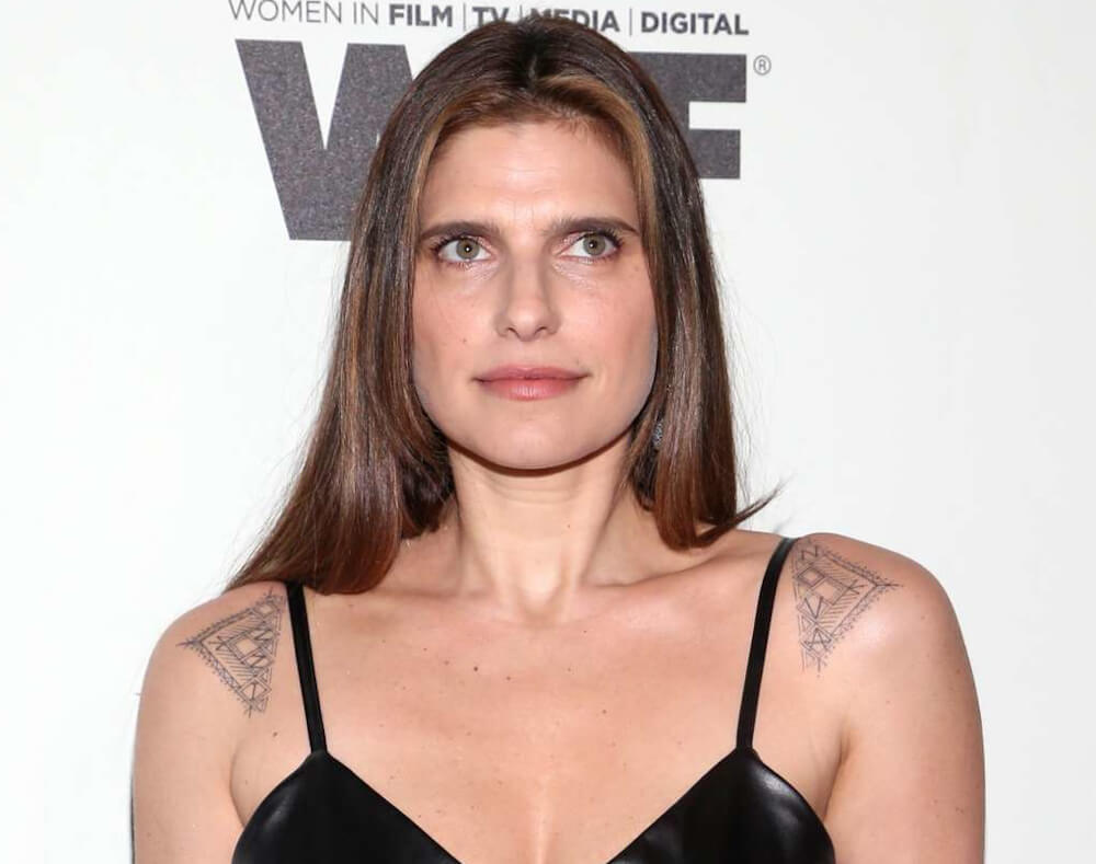 Lake Bell shoulder tattoo