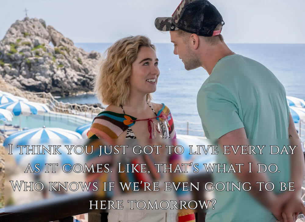 Leo Woodall and Haley Lu Richardson quote