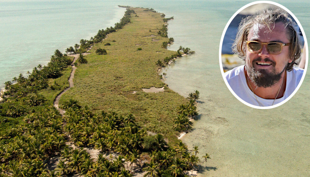 Leonardo DiCaprio Blackadore Caye Island