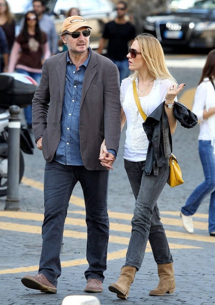 Liam Neeson and girlfriend Freya St Johnston