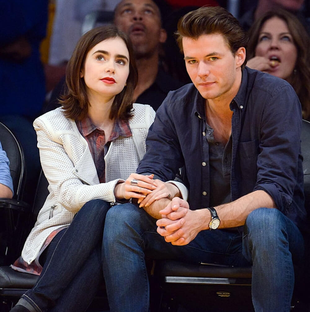 Lily Collins and ex boyfriend Thomas Cocquerel