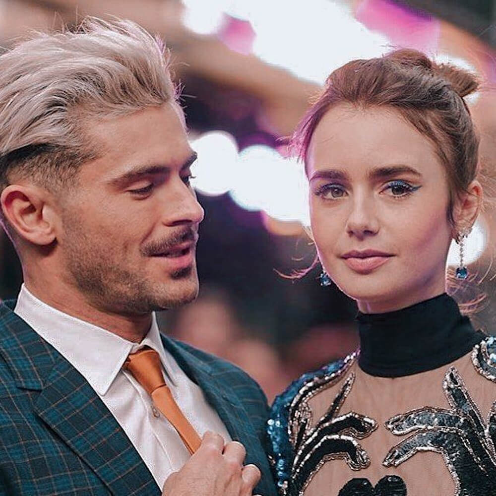 Lily Collins dated Zac Efron