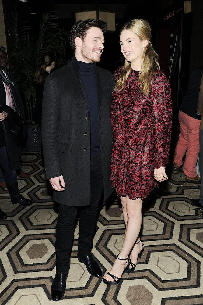 Lily James with Richard Madden
