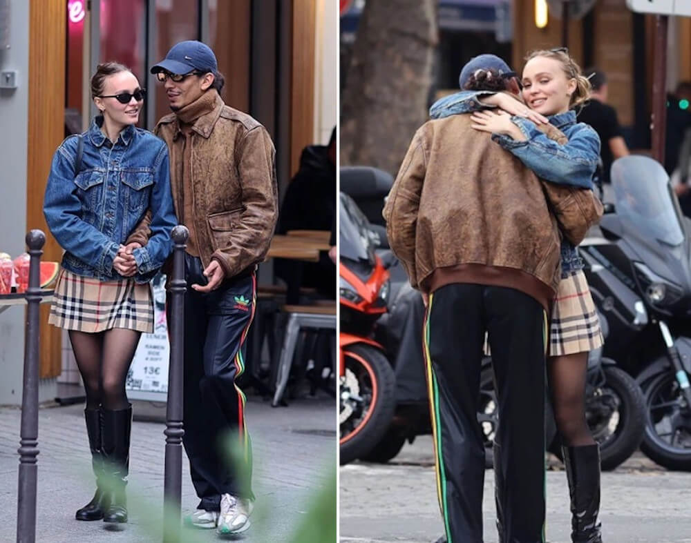 Lily-Rose Depp and her current boyfriend Yassine Stein