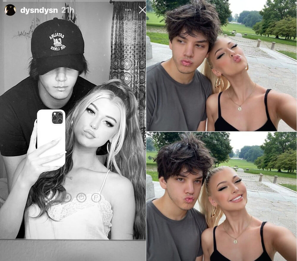 Loren Gray and her boyfriend Kyle DeLora