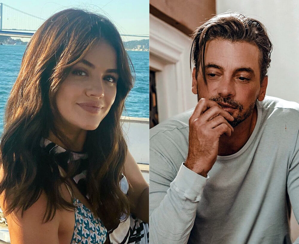 Lucy Hale (left) and Skeet Ulrich (right)