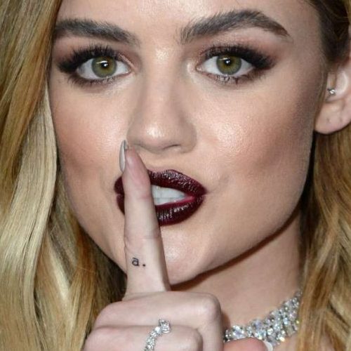 Lucy Hale tattoo finger