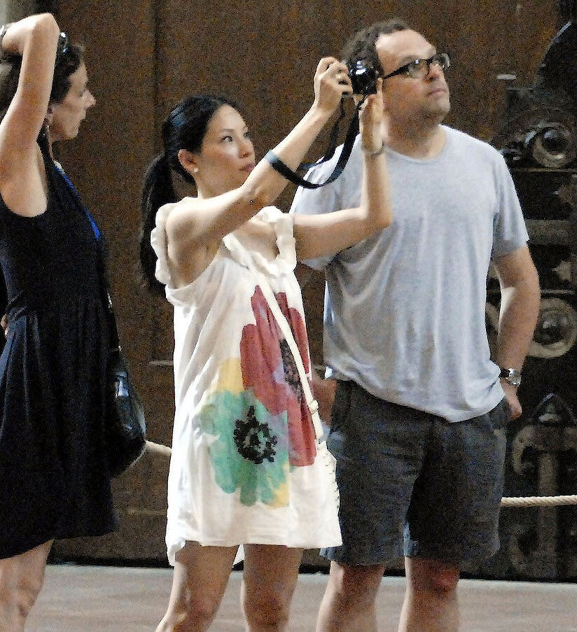 Lucy Liu with her boyfriend Noam Gottesman