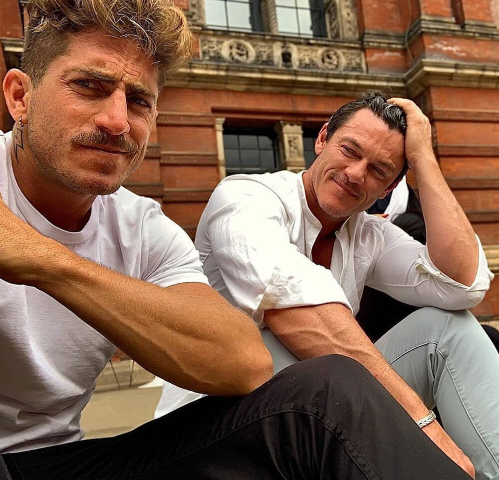 Luke Evans and ex boyfriend Rafael Olarra 