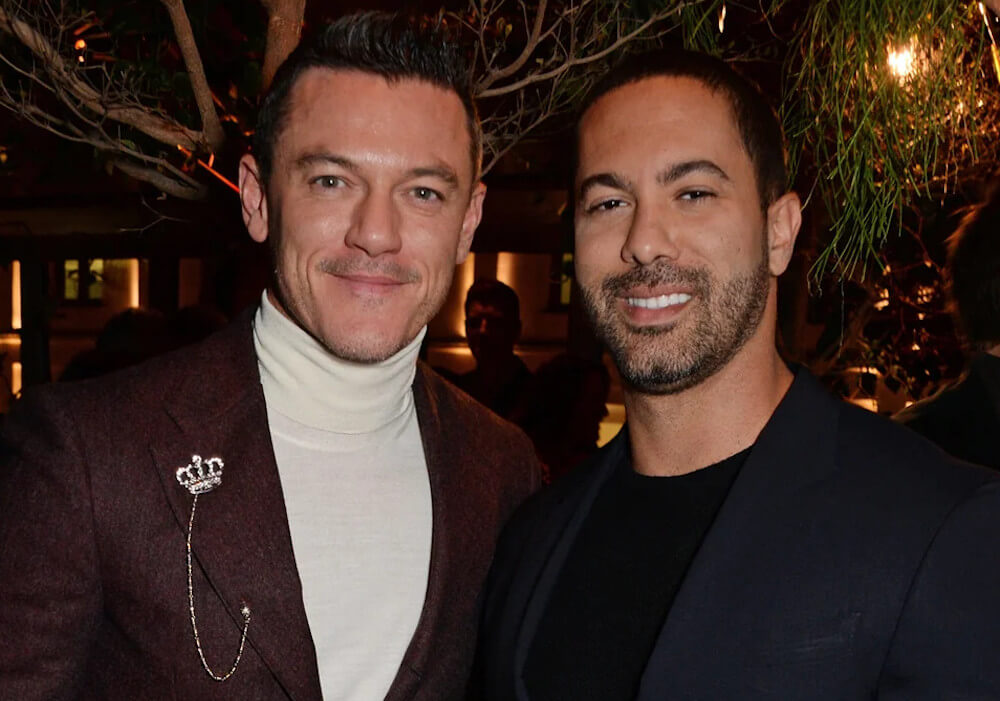 Luke Evans and ex Victor Turpin