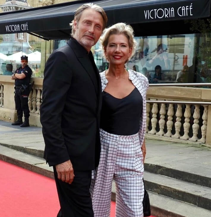 Mads Mikkelsen with his wife Hanne Jacobsen