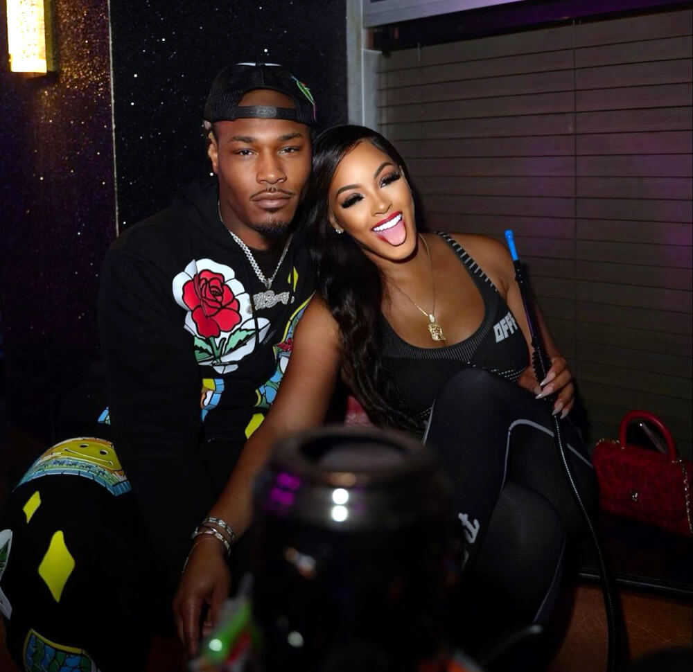 Malaysia Pargo with her new boyfriend Lazell Shaw