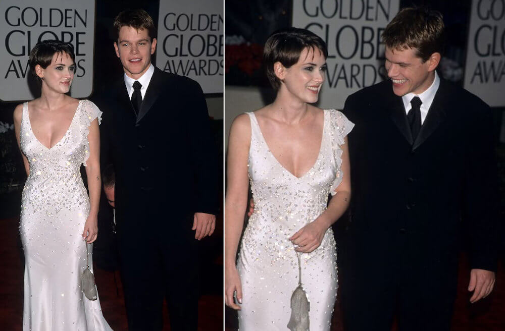 Matt Damon and ex girlfriend Winona Ryder