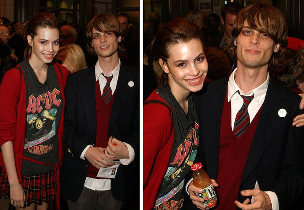 Matthew Gray Gubler and ex girlfriend Victoria Asher