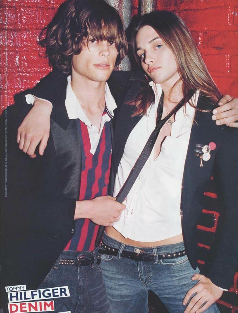 Matthew Gray Gubler modeling for Tommy Hilfiger