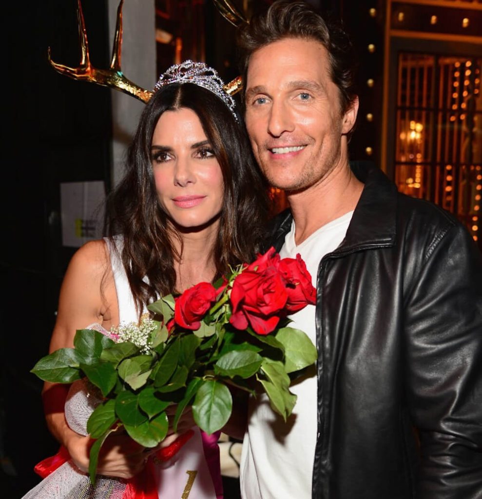 Matthew McConaughey with ex Sandra Bullock