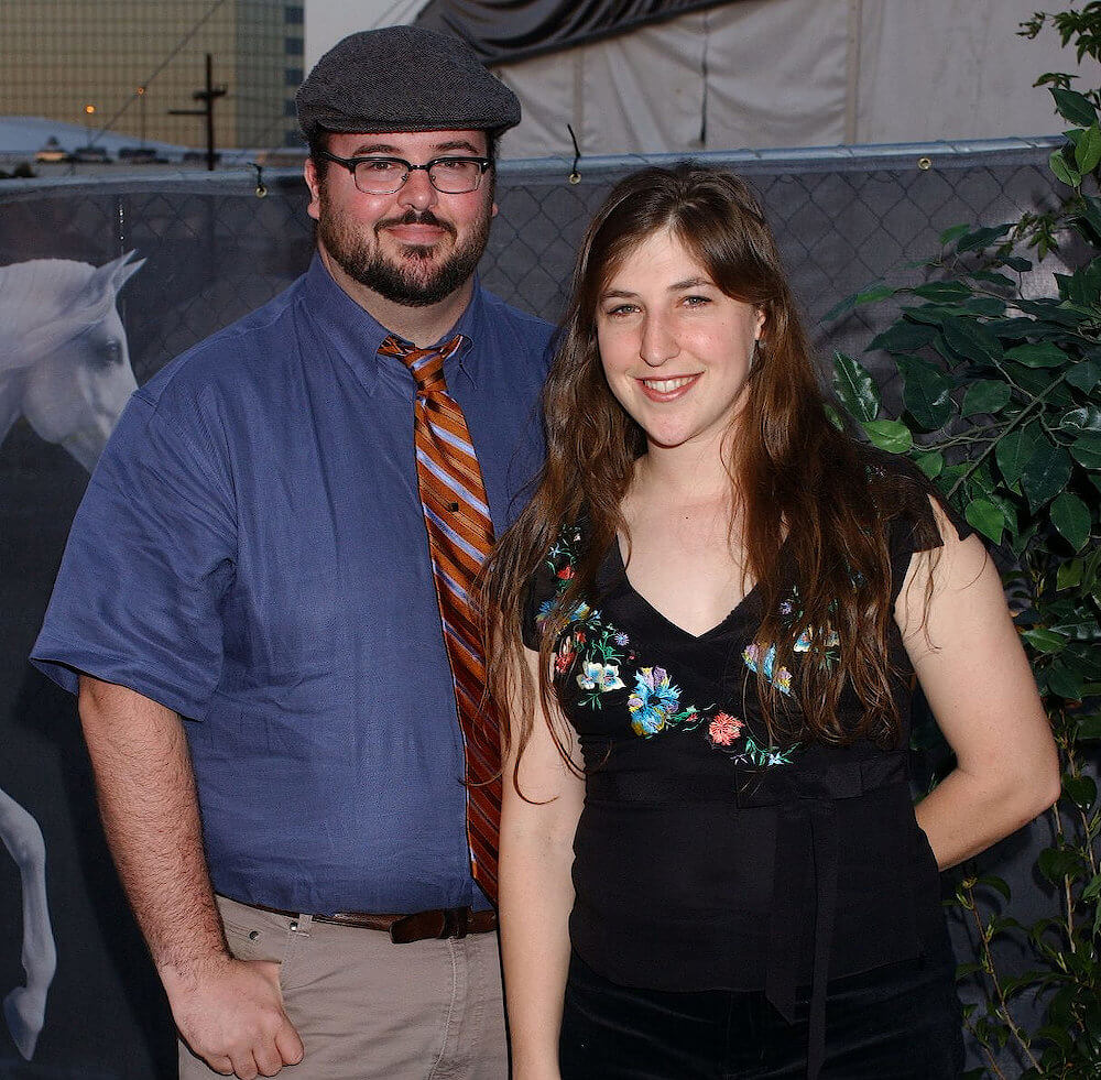 Mayim Bialik and ex husband Michael Stone