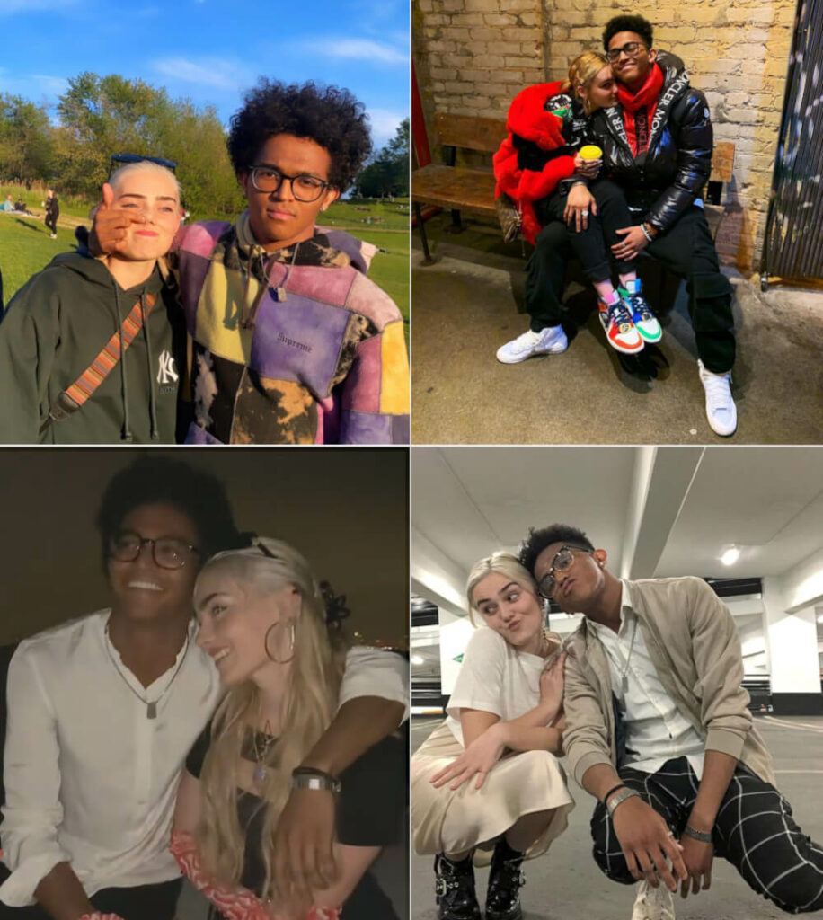 Meg Donnelly with her current boyfriend Noah Zulfikar