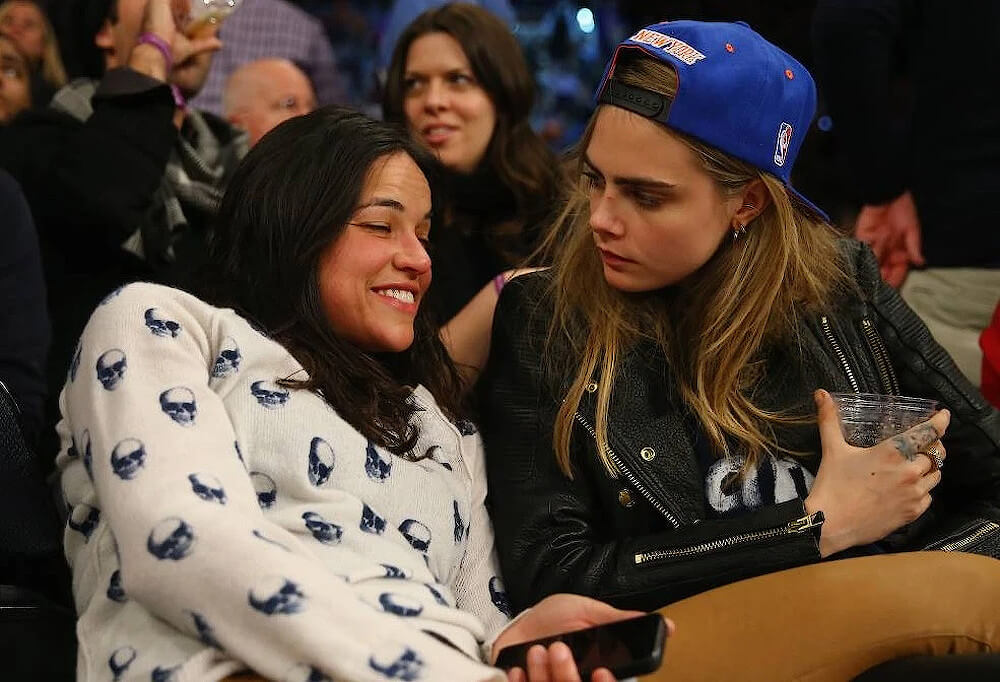 Michelle Rodriguez and her ex girlfriend Cara Delevingne