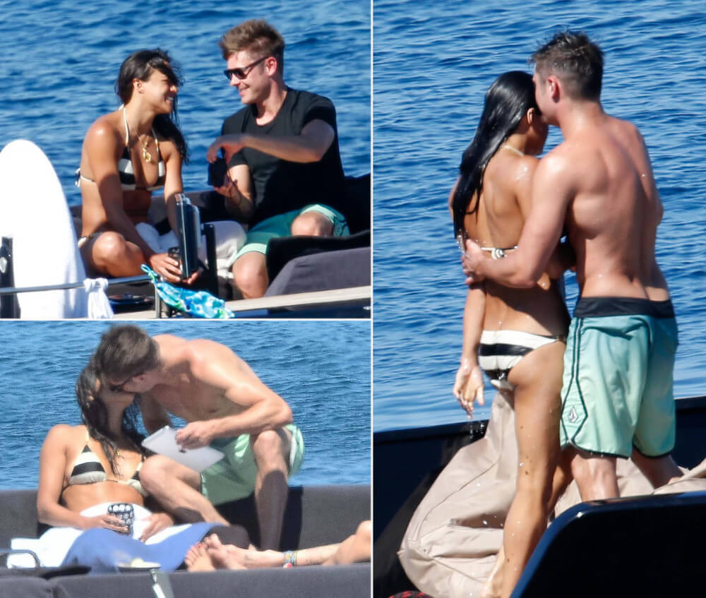 Michelle Rodriguez and ex boyfriend Zac Efron