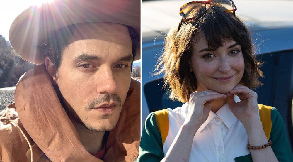 Milana Vayntrub and boyfriend John Mayer