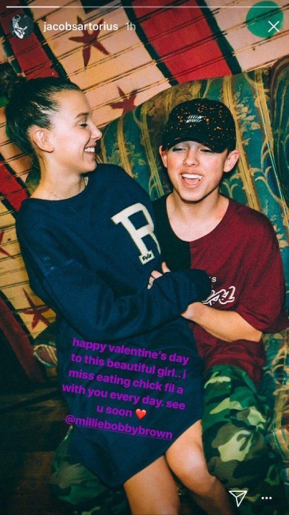 Millie Bobby Brown and her first boyfriend Jacob Sartorius