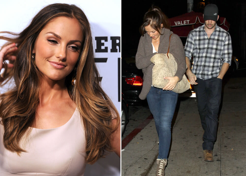 Chris Evans with Minka Kelly