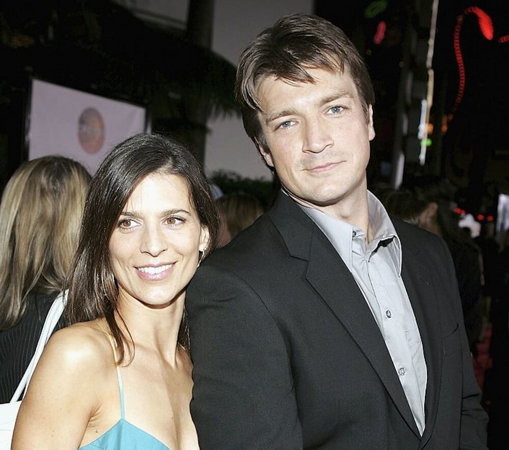 Nathan Fillion and ex girlfriend Parrey Reeves