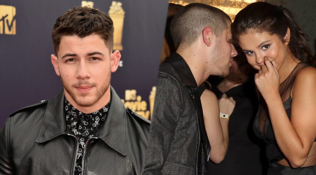 Nick Jonas with Selena Gomez