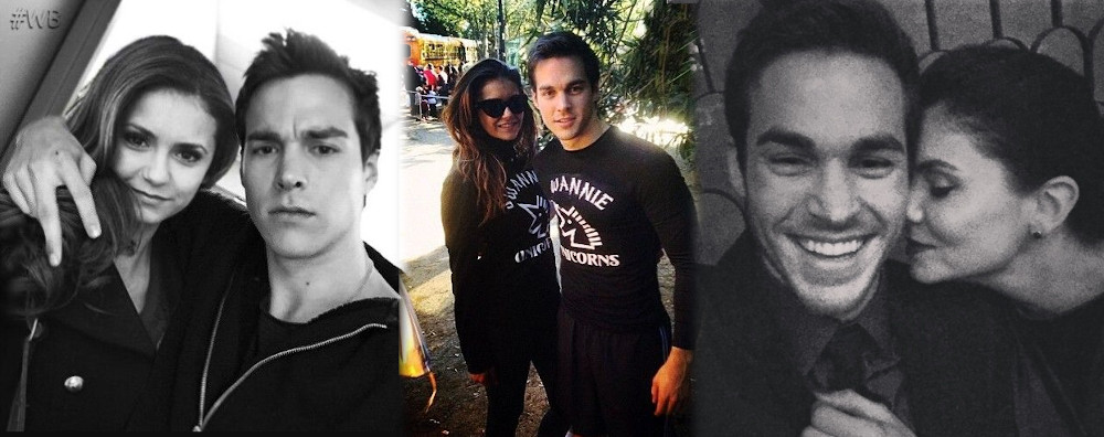 Nina Dobrev with ex boyfriend Chris Wood