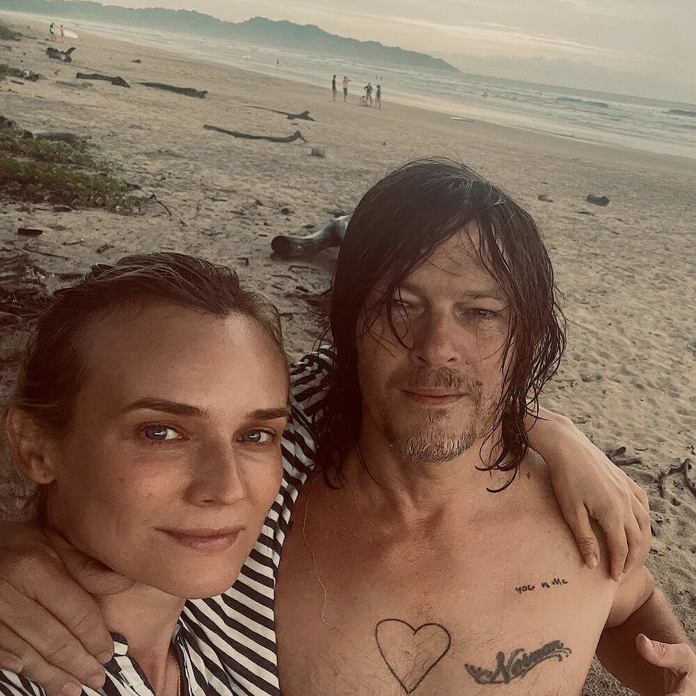 Norman Reedus and girlfriend Diane Kruger Instagram