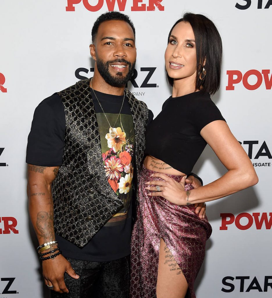 Omari Hardwick with wife Jennifer Pfautch