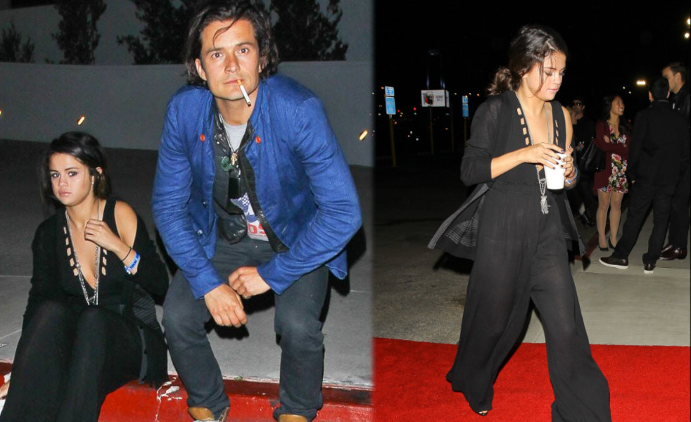 Orlando Bloom with Girlfriend Selena Gomez