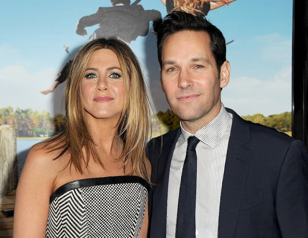 Paul Rudd and ex girlfriend Jennifer Aniston