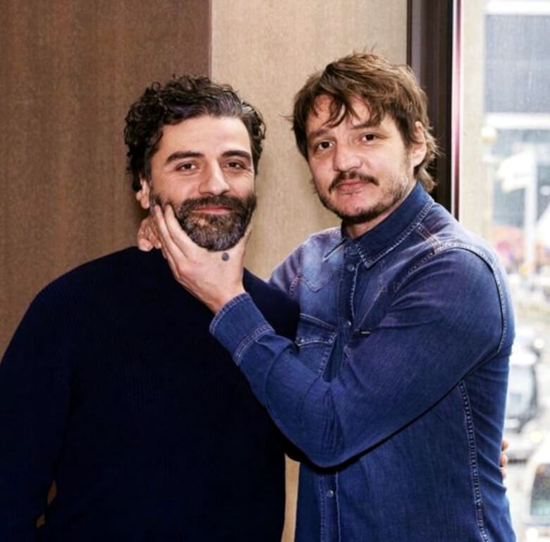 Pedro Pascal with Oscar Isaac