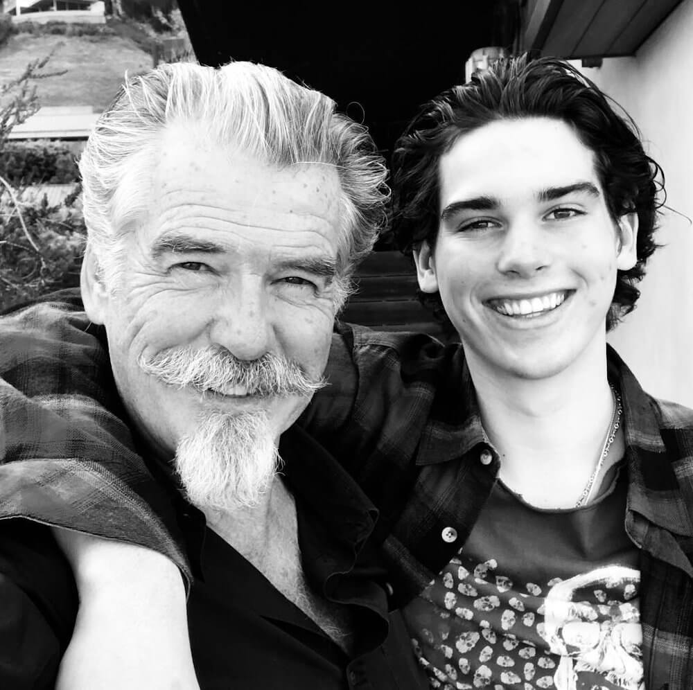 Pierce Brosnan with his son Paris Beckett