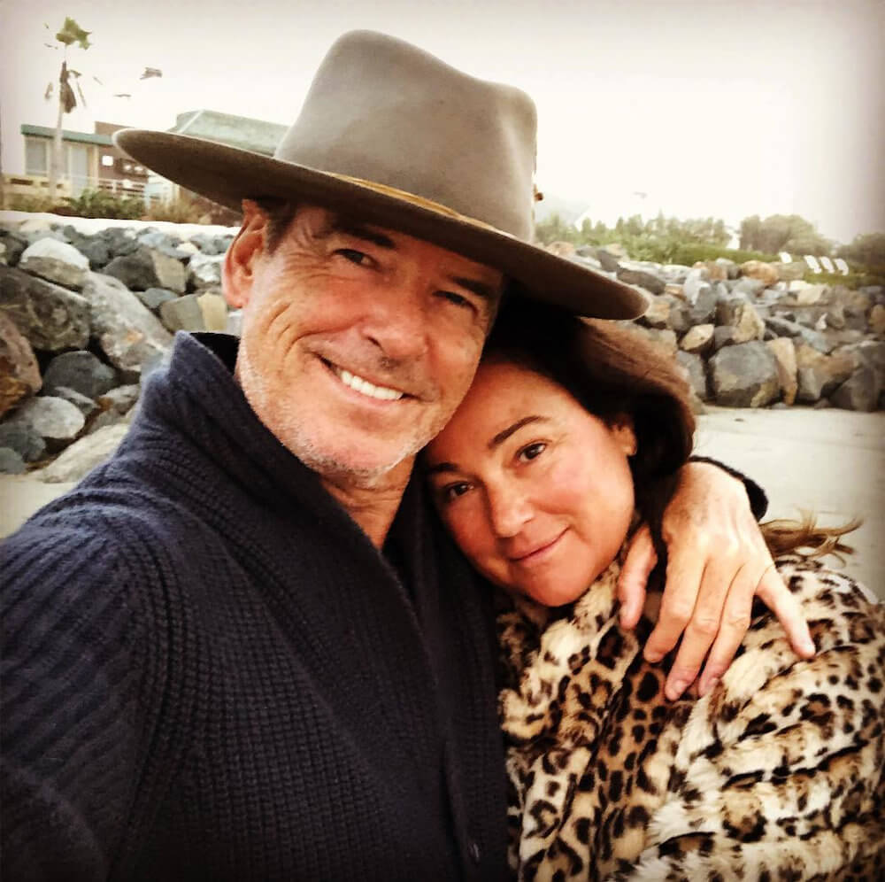 Pierce Brosnan with wife Keely Shaye Smith