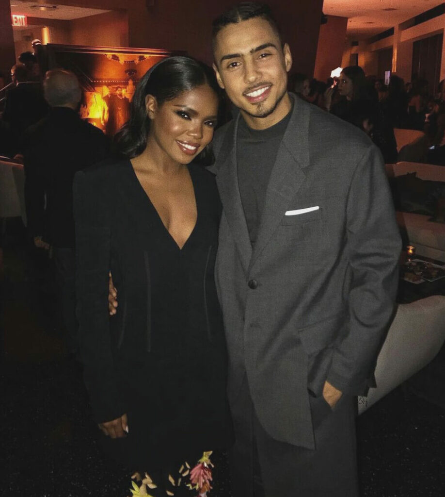 Quincy Brown with his star co-star Ryan Destiny