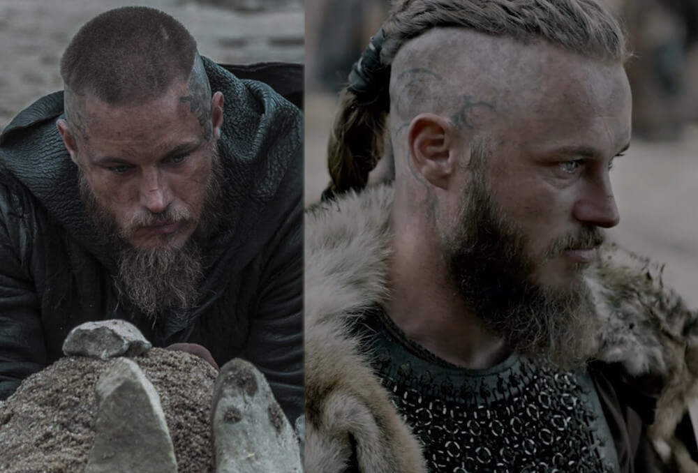 Ragnar Lothbrok head tattoo