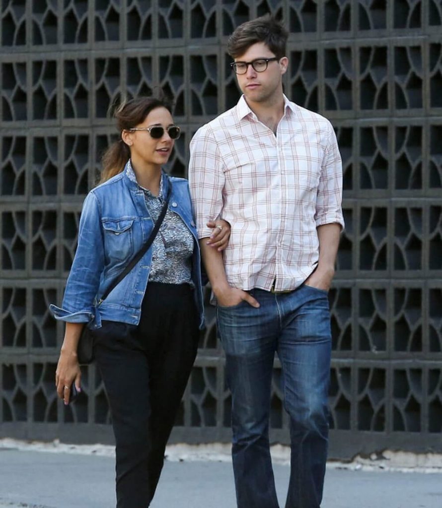 Rashida Jones and ex boyfriend Colin Jost