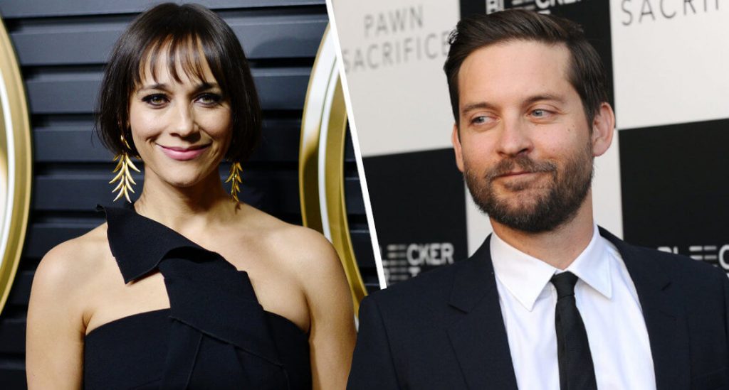 Rashida Jones and Tobey Maguire