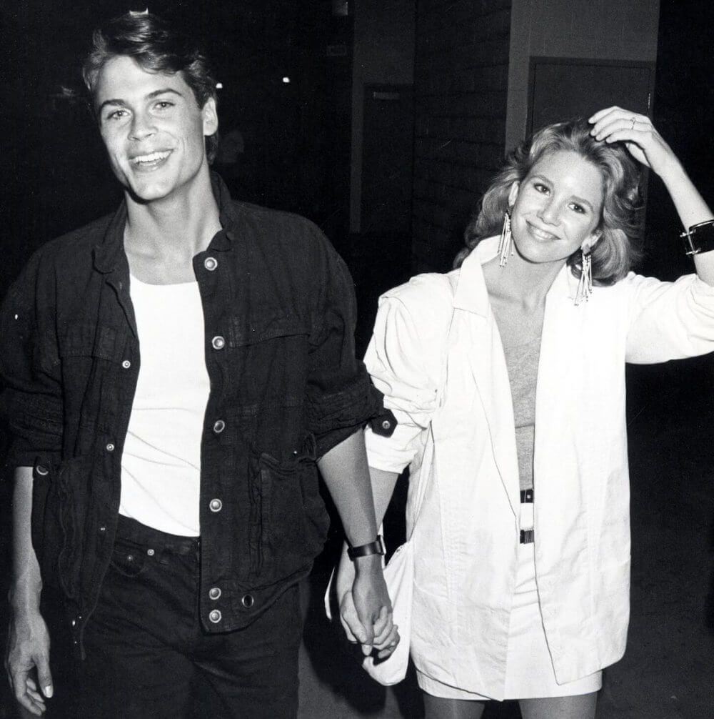 Rob Lowe and ex girlfriend Melissa Gilbert